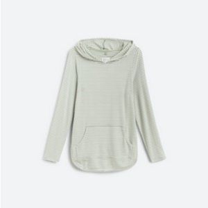 Market & Spruce Milania French Terry Curved Hem Hoodie (L)